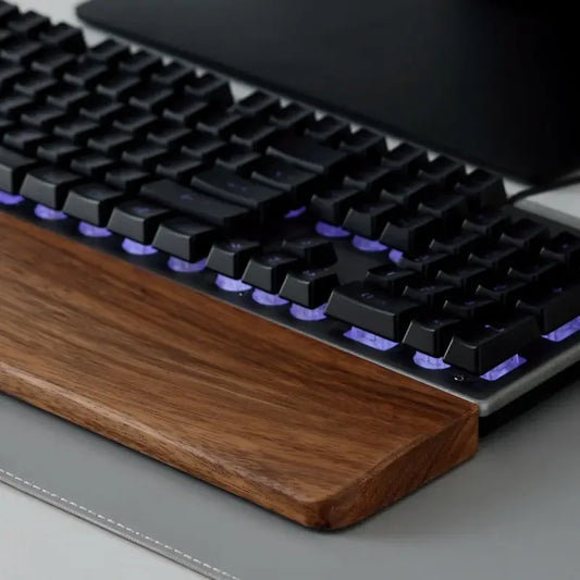 Ergonomische mechanische Holz Tastatur mit Handgelenkauflage