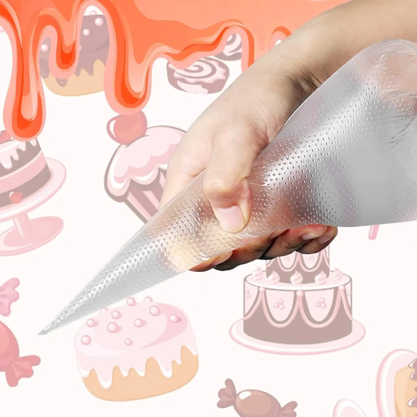 Einweg Spritzbeutel aus Kunststoff – Profi Kuchen Dekorieren Set 100-500 Stück