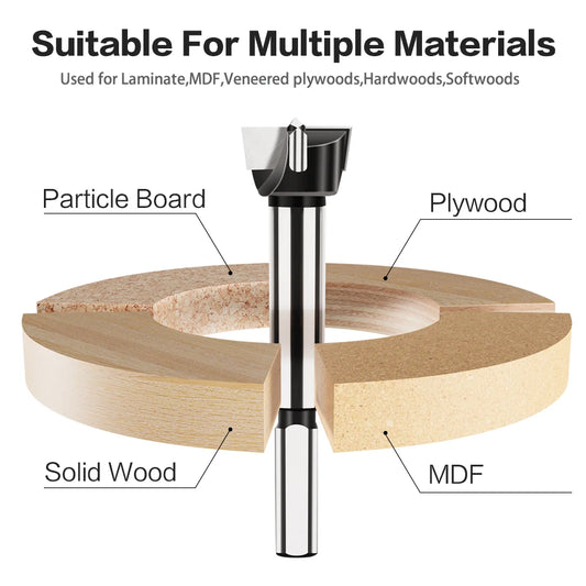 Präziser Hartmetall Forstner Bohrer 12-60mm für Holzbearbeitung
