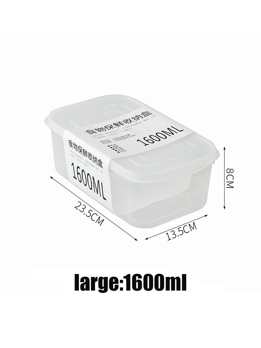 Lebensmittel Frischegarantie: Transparenter Crisper Container 350-1600ml