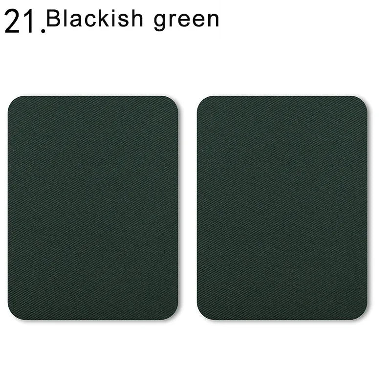 4er Set farbige Bügel-Patches aus Baumwolle zur Kleidungsreparatur 12,5x9,5cm