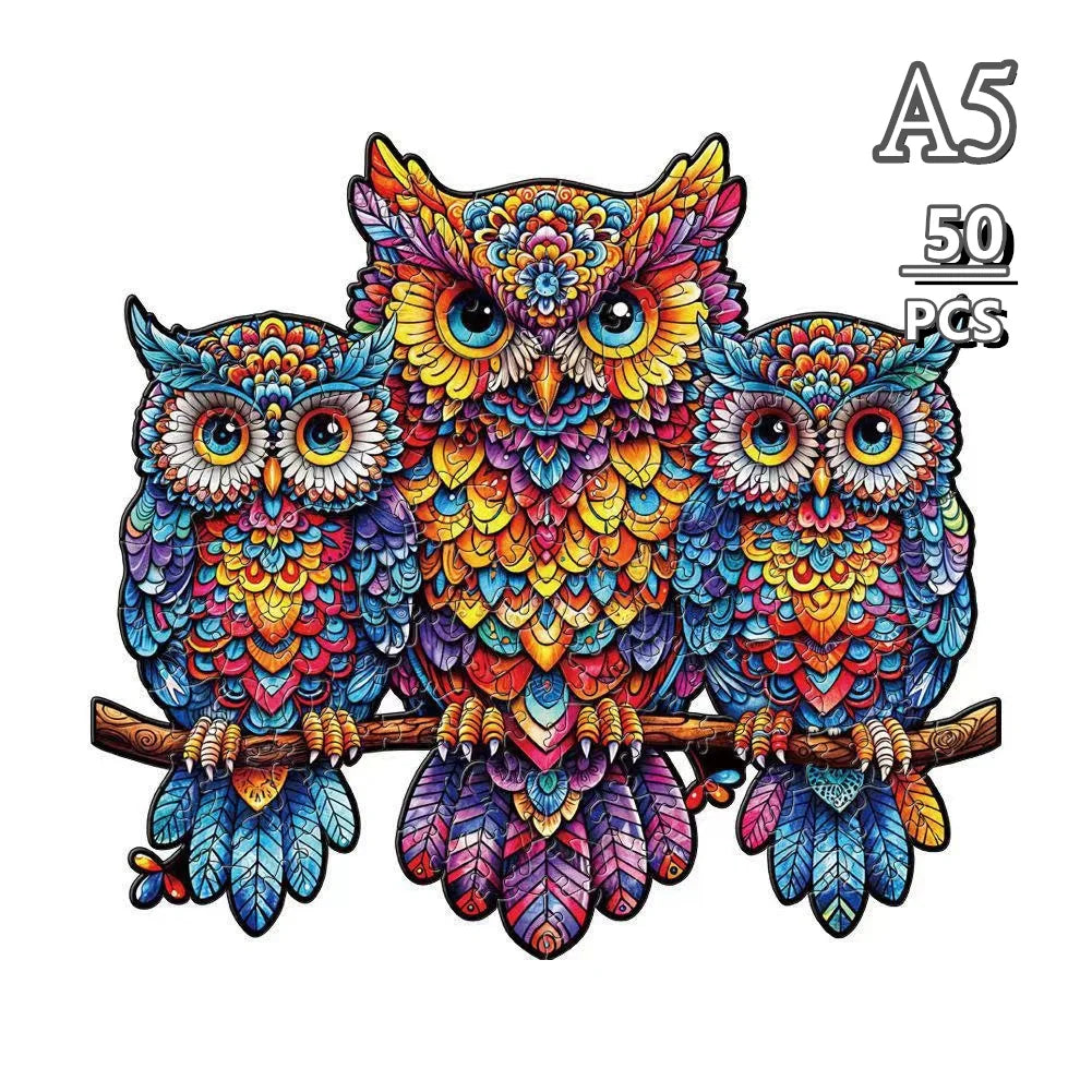Tierisches Holz 3D Puzzle Pädagogisches Lernspiel für Geist