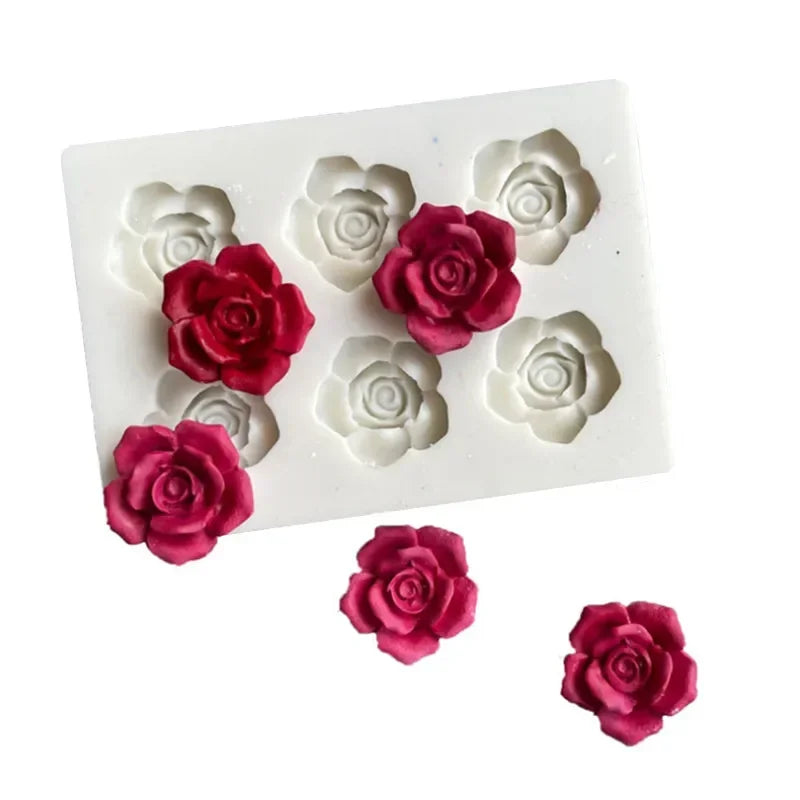 Rose Silikonform für Schokolade und Fondant – Flexibles Backwerkzeug