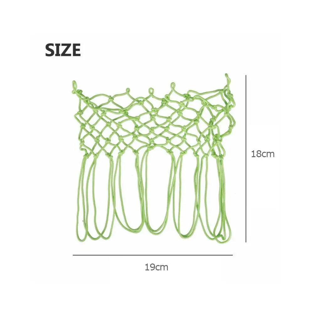 Leuchtendes Nylon Basketballnetz Grün – Sichtbar - Robust fürs Nachtspiel