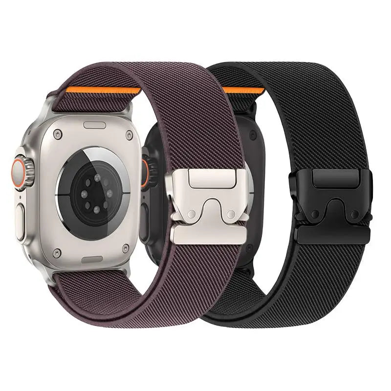 Elastisches Nylonband 2er Set für verschiedene Apple Watch Größen