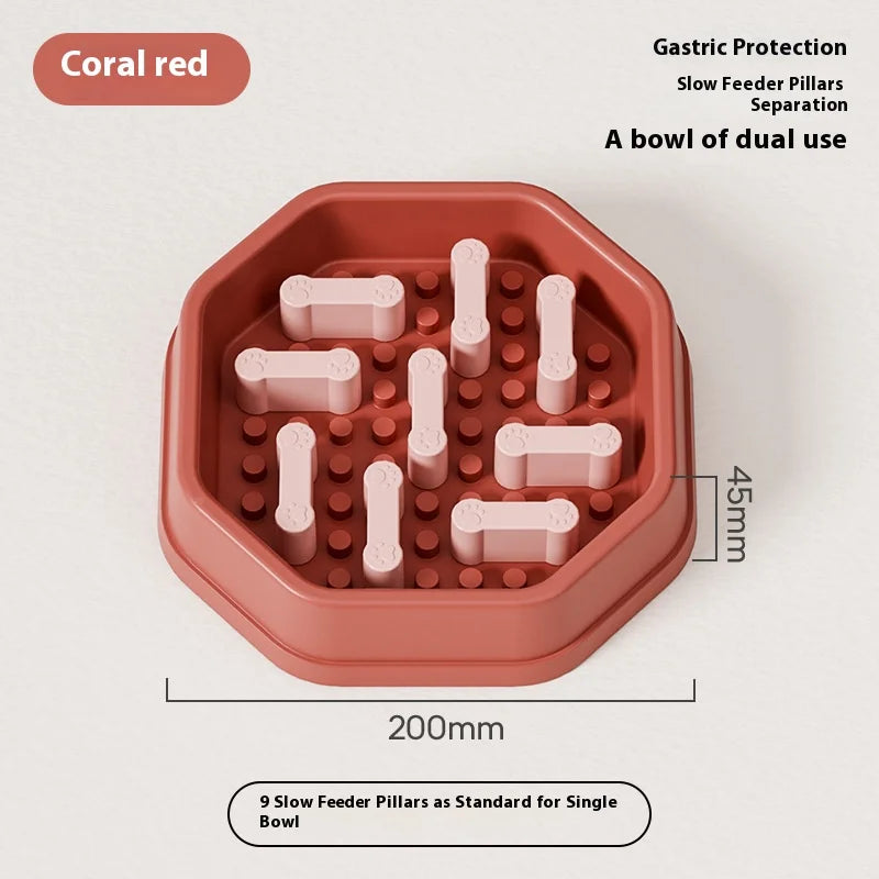Hundenapf mit verstellbarem Schwierigkeitsgrad und rutschfestem Design