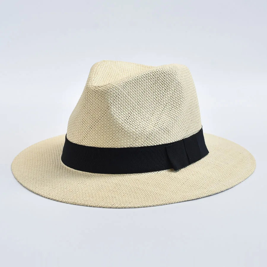 Leicht - Stylisch: Unisex Panama Strohhut mit UV-Schutz für Sommer - Strand