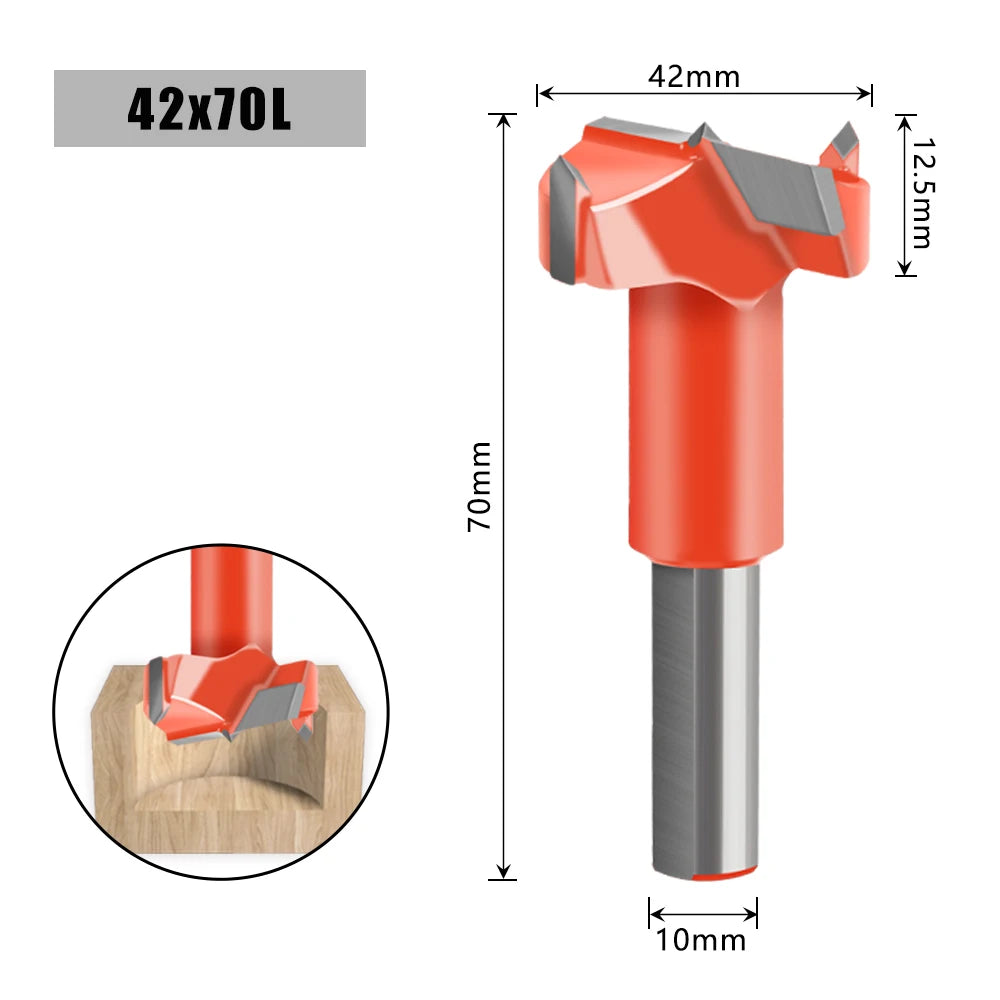 Holzbearbeitungs-Reihenbohrer mit 10 mm Schaftdurchmesser in versch Varianten