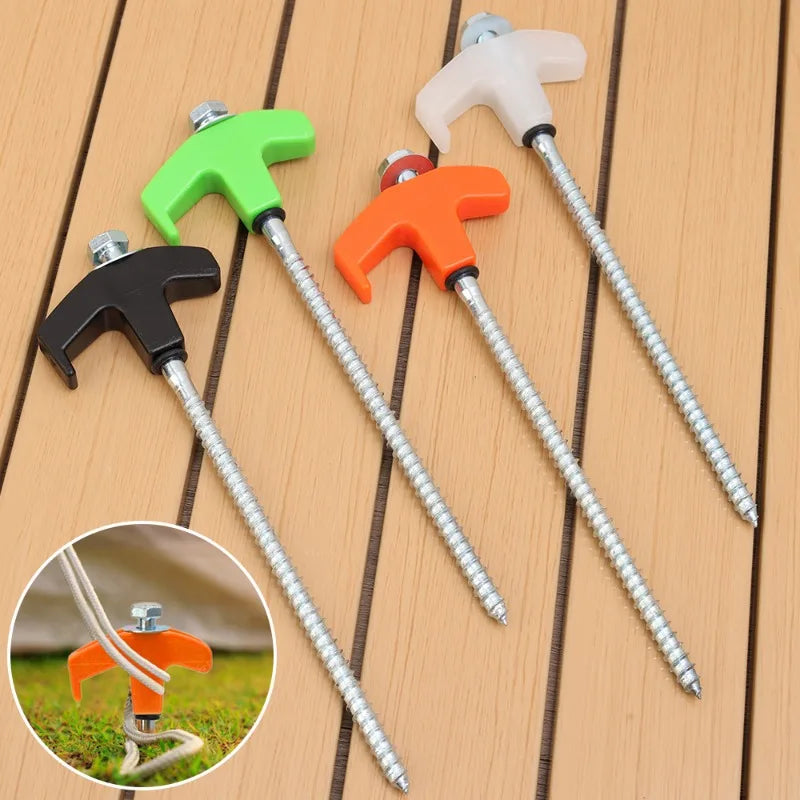 Schraube Anker Zeltnagel 20cm Carbon Stahl Camping Hering Outdoor