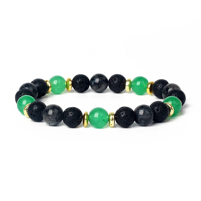 Citrin Aventurin Kristall Armband: Feng Shui Glück & Reichtum für Unisex