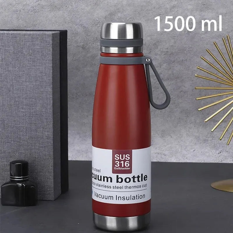 Vakuumisolierte Edelstahl-Thermosflasche 850-1500ml – warm - kalt lang