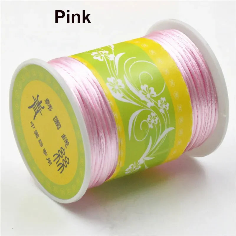 80m Rolle Nylon-Satin-Kordel 1,5mm für Makramee und Schmuckherstellung