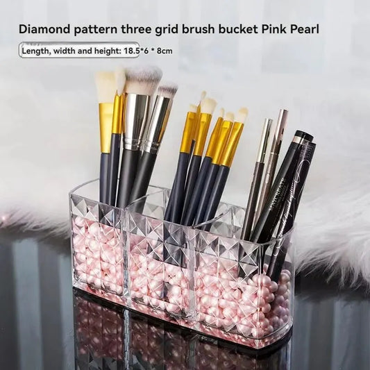 1 Stück/2 Stück Spiegelschrank mit Rautenmuster, Aufbewahrungsbox, Badezimmer, Badezimmer, Kosmetik, Lippenstift-Aufbewahrungsregal