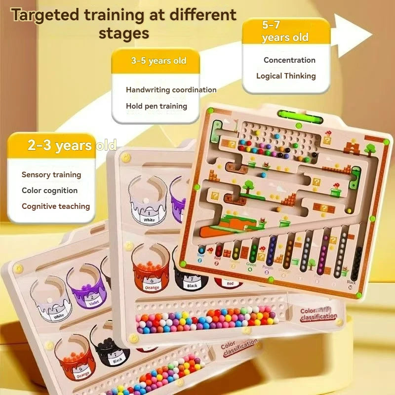 Magnetischer Labyrinth-Gehball: Förderung von Logik - Konzentration, 3-6 Jahre