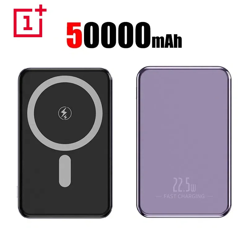 Magnetische Power Bank 50000mAh Schnellladung Kabellos für Mobilgeräte