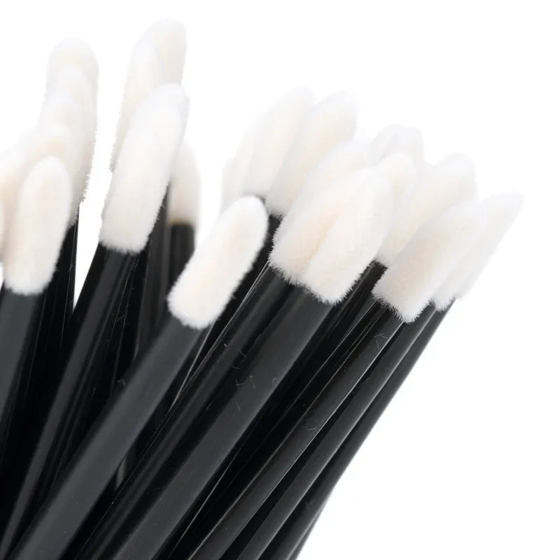 100 Stück Einweg-Make-up Pinsel Set – Präzise Lippen - Wimpernverlängerung