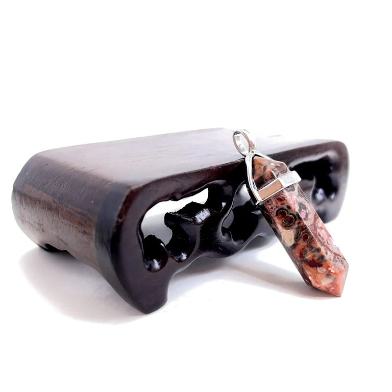 Naturstein Sechseck Stabanhänger – DIY Schmuck, Amethyst, Tigerauge Mix