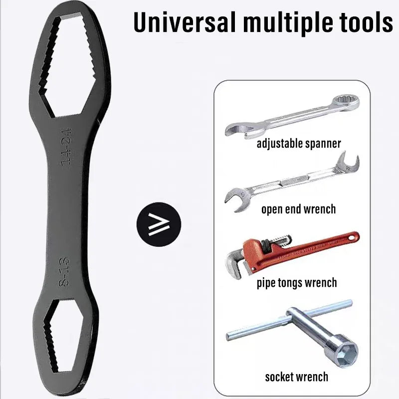 Universeller Doppelmaulschlüssel 8-24mm – Selbstspannend - Vielseitig