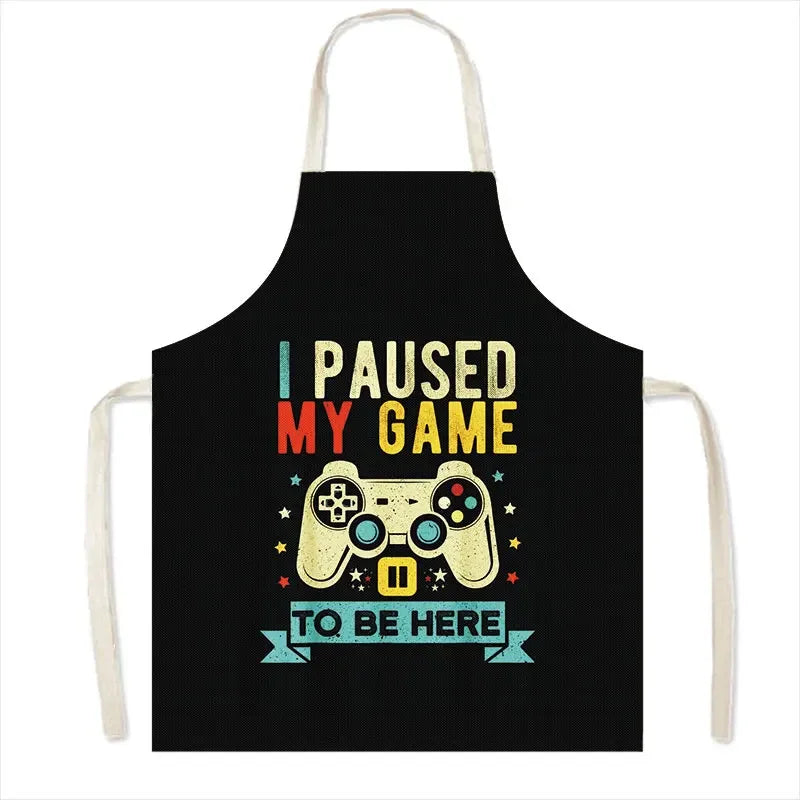 Leinen-Schürze mit Baumwollmix – Strapazierfähig und Pflegeleicht für Haushalt - Küche