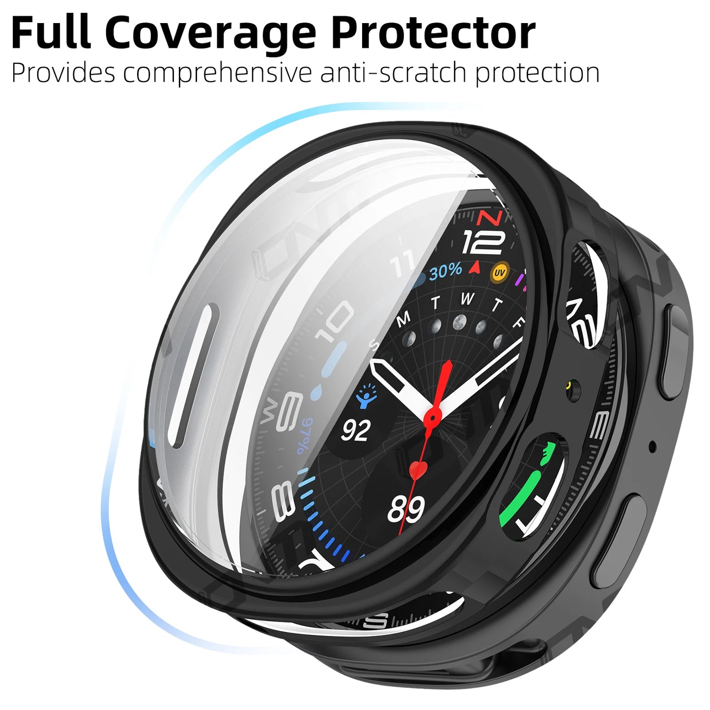 Flexible TPU Schutzhülle mit Rundumschutz für Galaxy Watch 40/44 mm
