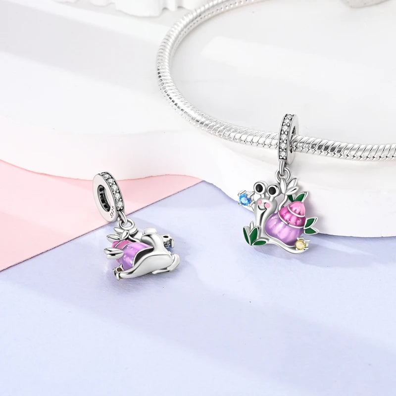 Funkelnder Schmetterlings-Charm aus 925 Sterlingsilber mit Zirkon – Elegant - Leicht