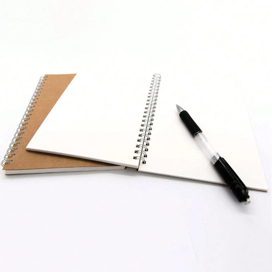 2er Pack Spiral Notizbuch Skizzenbuch 100g/m² 100 Seiten 19x13cm weich