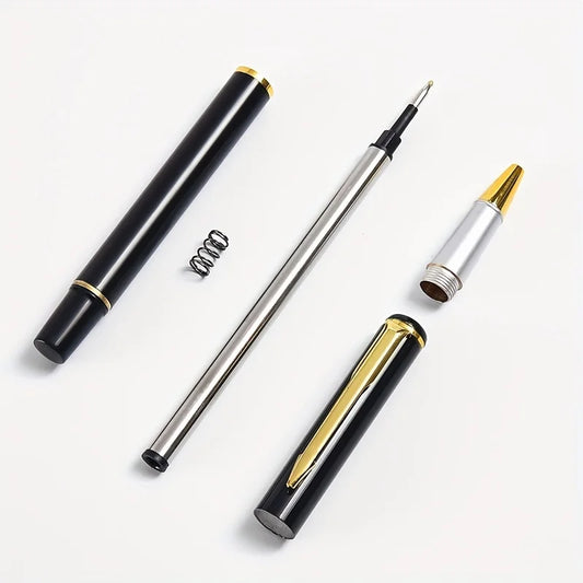 Eleganter Metall Signatur Stift Schwarz für Büro - Geschäft – Präzise Unterschrift