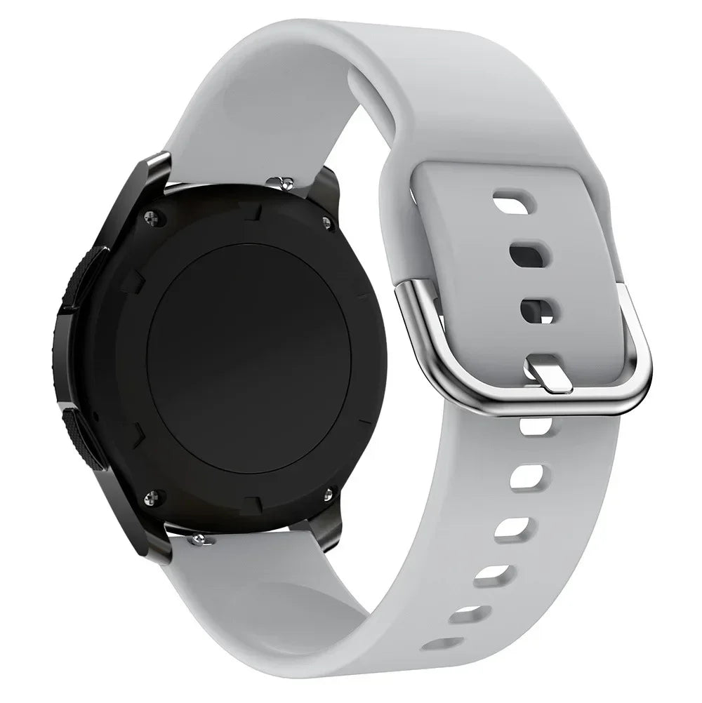 Sportliches 20/22mm Silikonarmband – Komfort - Halt für Amazfit - Galaxy Watch