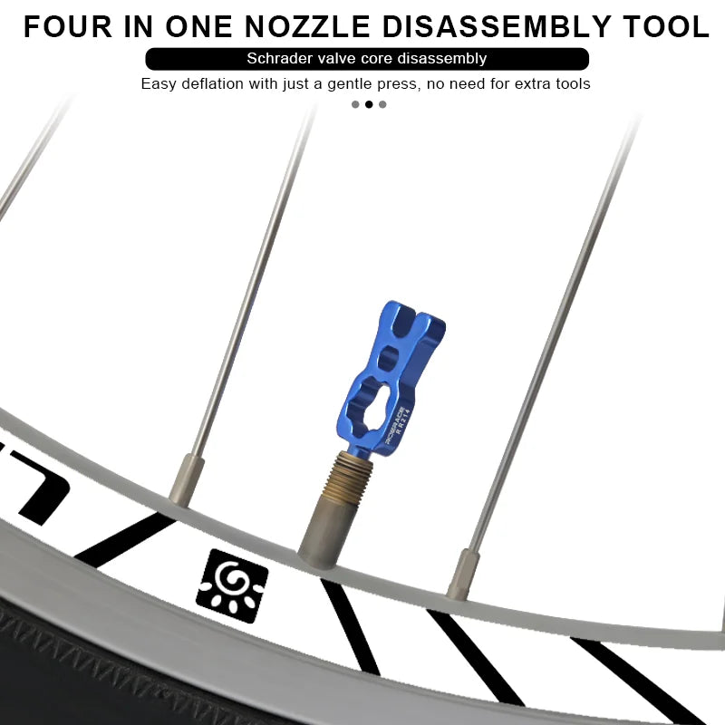 Präzises Presta Tubeless Ventil Core Kit – langlebig, abnehmbar - dicht