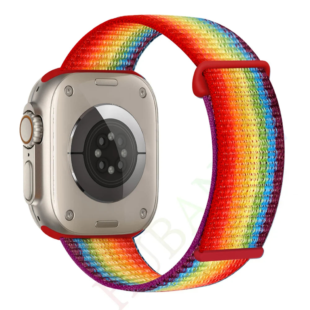 Atmungsaktives Nylonarmband für Smartwatch 38-49 mm, Unisex