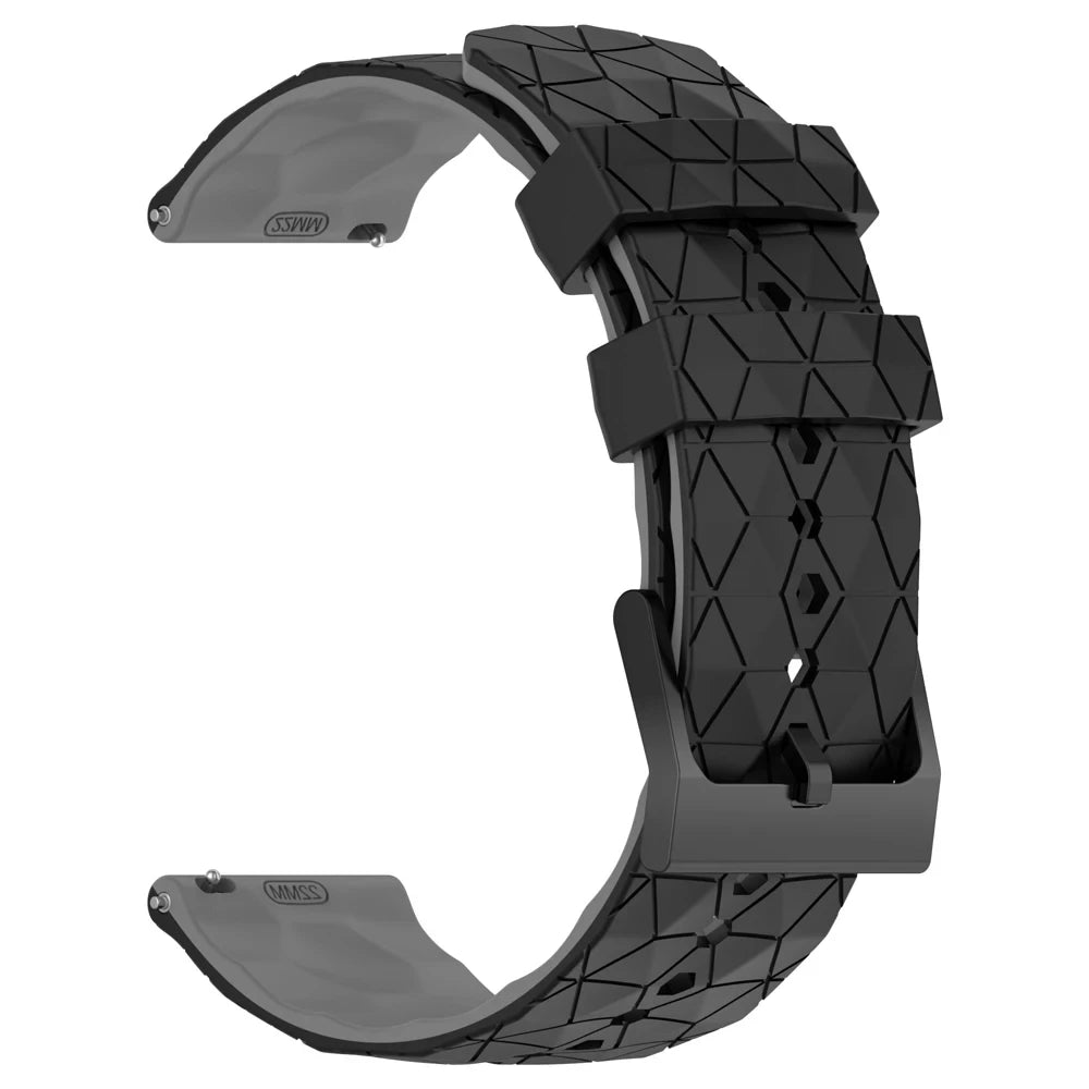 Sportliches Silikonarmband 20/22 mm mit Fußballmuster – perfekt für Xiaomi - Huami