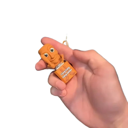 Dekorativer Stick Man Schlüsselanhänger mit Licht und Soundeffekt