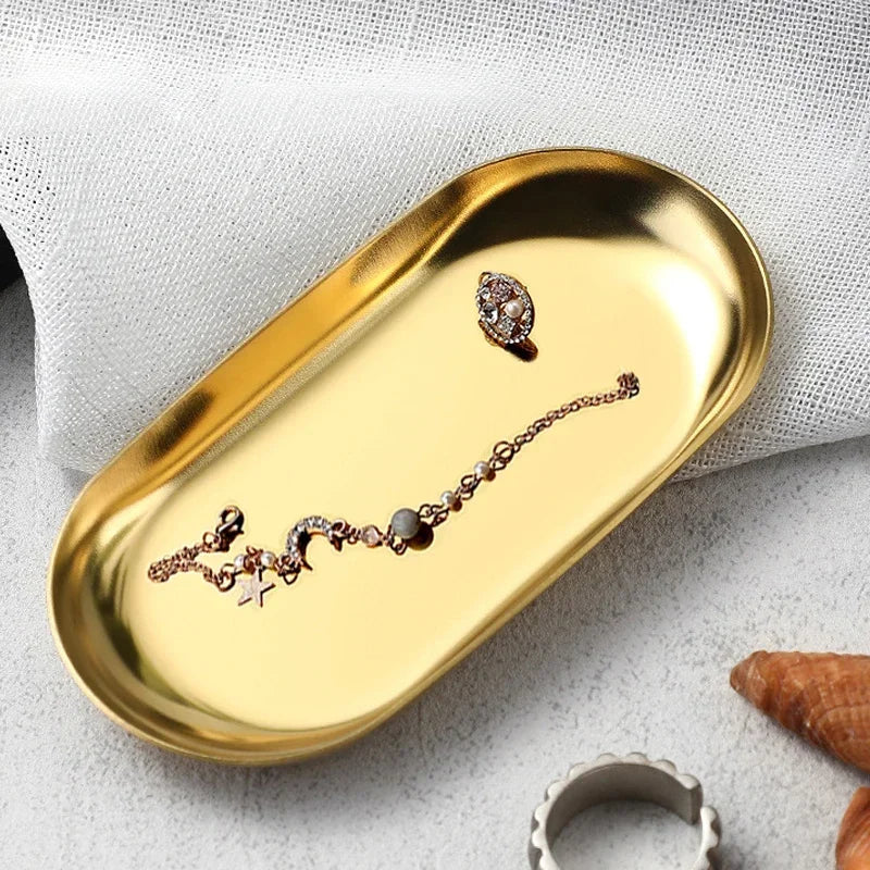 Edelstahl Kosmetik Ablage für Maniküre und Nail Art Werkzeuge