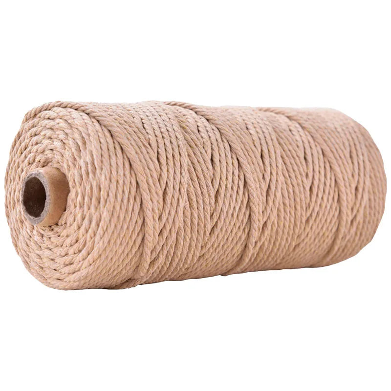 100 m Rolle bunte 3 mm Baumwollschnur für DIY und Dekoration