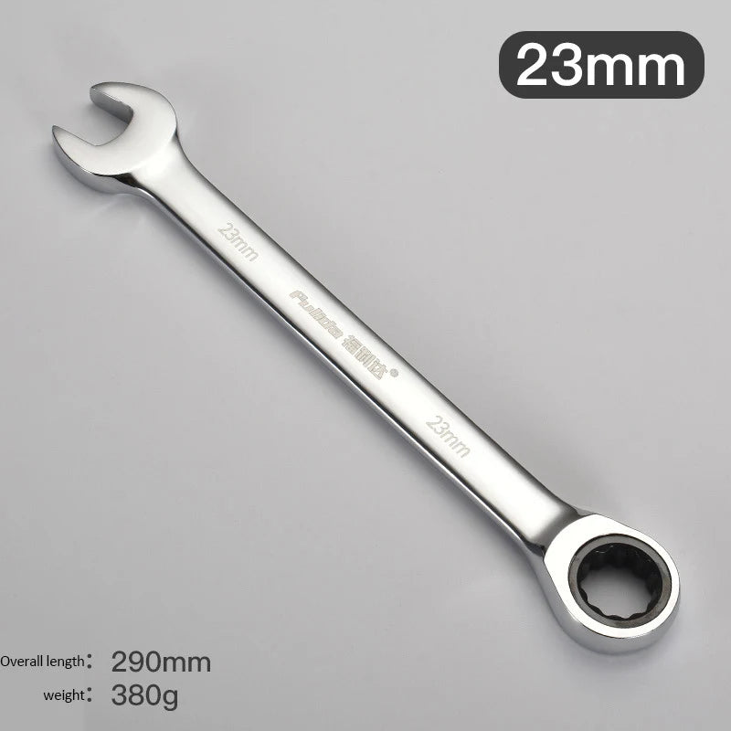 6-30MM Ratschen-Gabelschlüssel aus robustem Chrom-Vanadium-Stahl