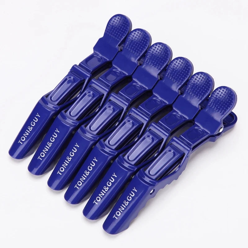 Set mit 6 Kunststoff Haarclips für präzises Styling und sicheren Halt