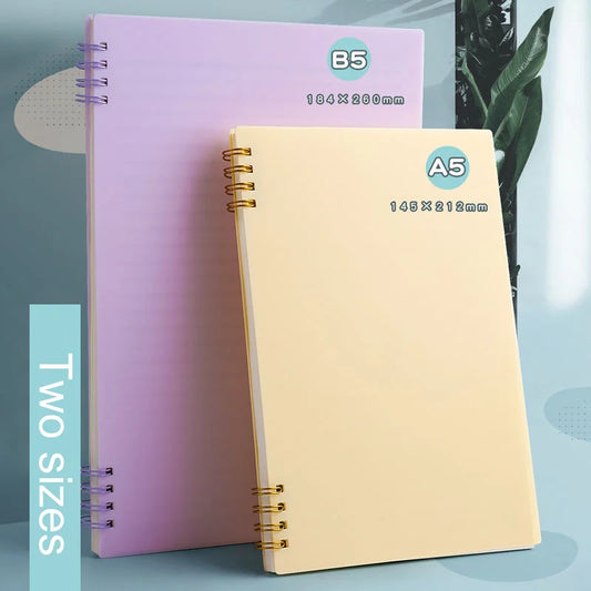 A5 Spiral Notizbuch mit Tages- und Wochenplaner für Büro - Schule