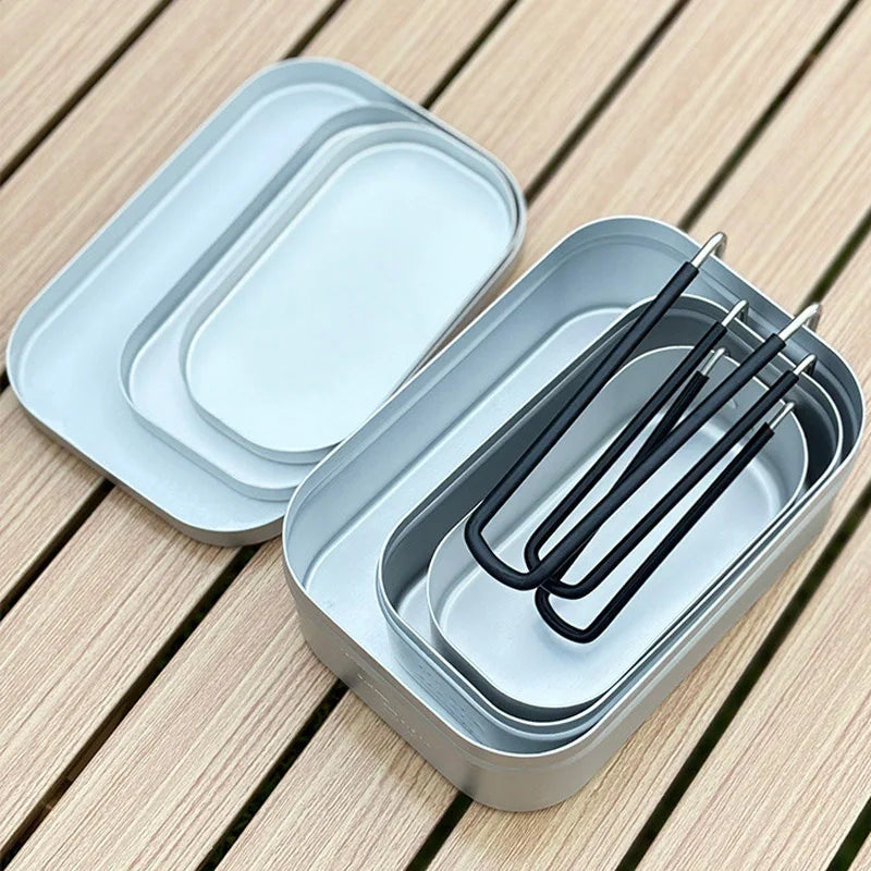Tragbarer isolierter Aluminium-Lebensmittelbehälter für Outdoor