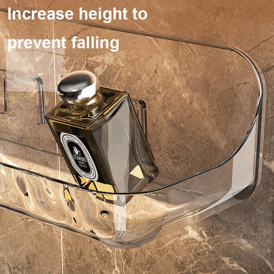 Badezimmer Wandregal ohne Bohrer Organizer Aufbewahrung Dusche Kosmetik