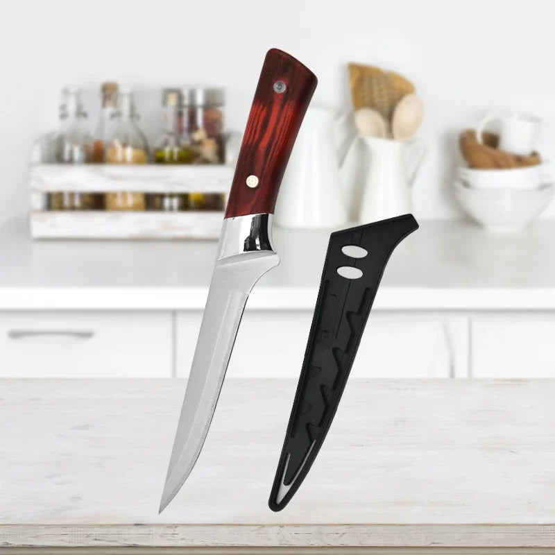 Geschmiedetes Entbeiner Messer mit Holzgriff für präzises Fleisch und Fisch schneiden