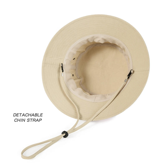Unisex Baumwoll Eimerhut Faltbar Breiter UV Schutz Sommerhut