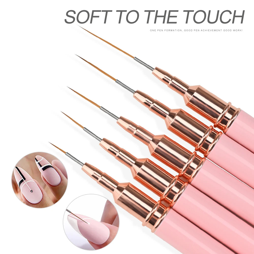 Nageldesign Pinsel Set Ultra Dünne Linie Für Präzise Nail Art Malerei