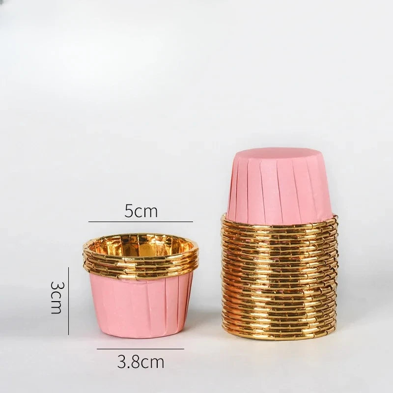 50 Mini Muffin Tassen Papier – 50er Set, vielseitig - umweltfreundlich gestalten