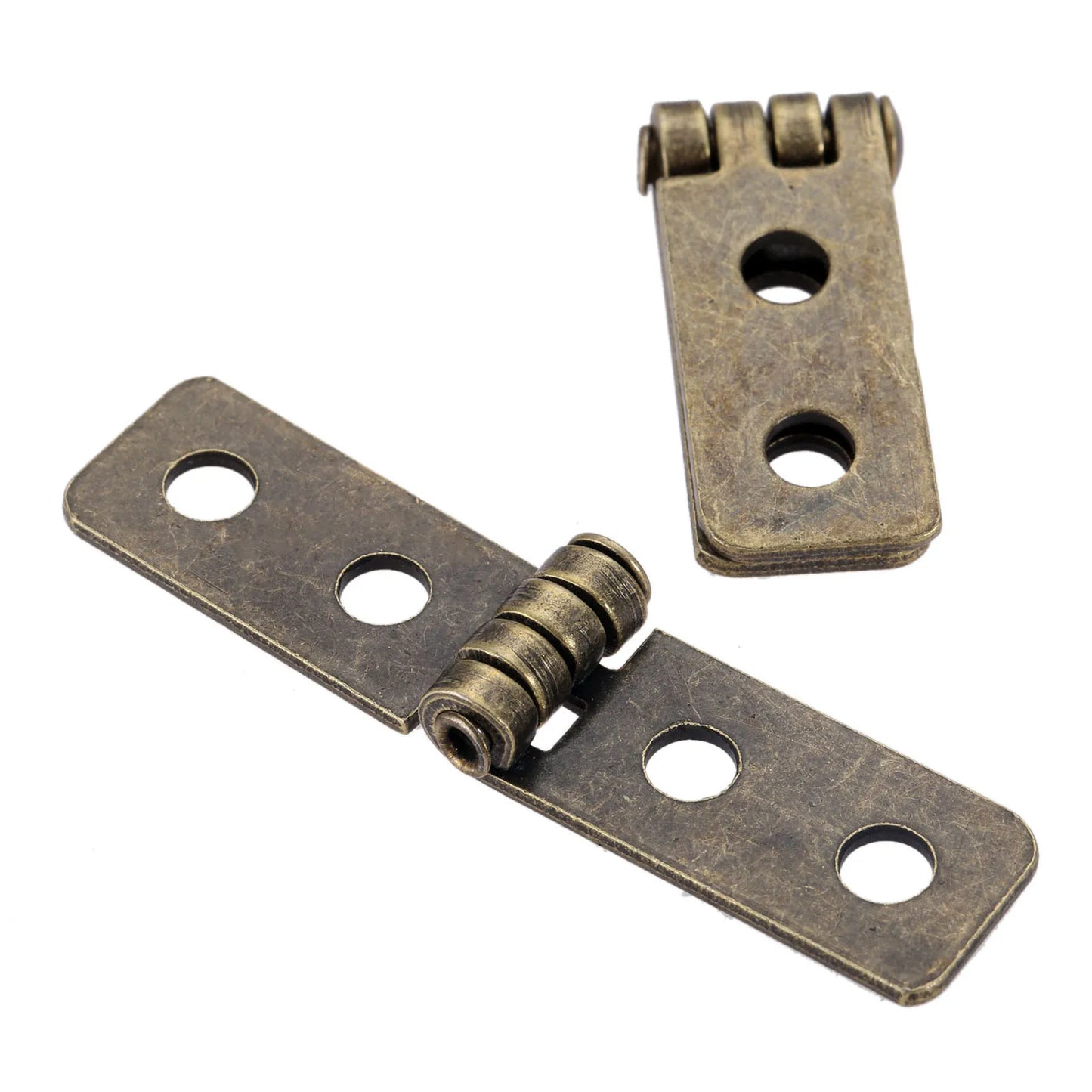 4 Stück antike Bronze Scharniere für Möbel, DIY-Projekte