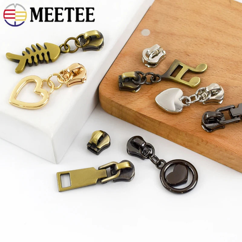 Reißverschlussschieber 5# Metall Packung 10 oder 20 Stück Reparaturset DIY