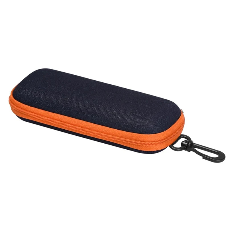 Robustes Denim-Brillenetui mit Reißverschluss – sicherer Schutz - Organizer
