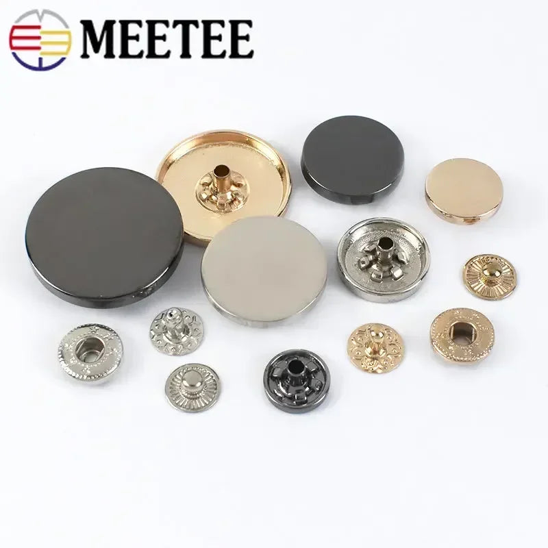 20 Sets Metall Druckknöpfe 10 12 15 17 20 25 mm Nähzubehör