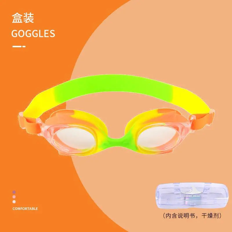 Wasserdichte Anti-Fog Schwimmbrille aus Silikon für Kinder mit UV-Schutz