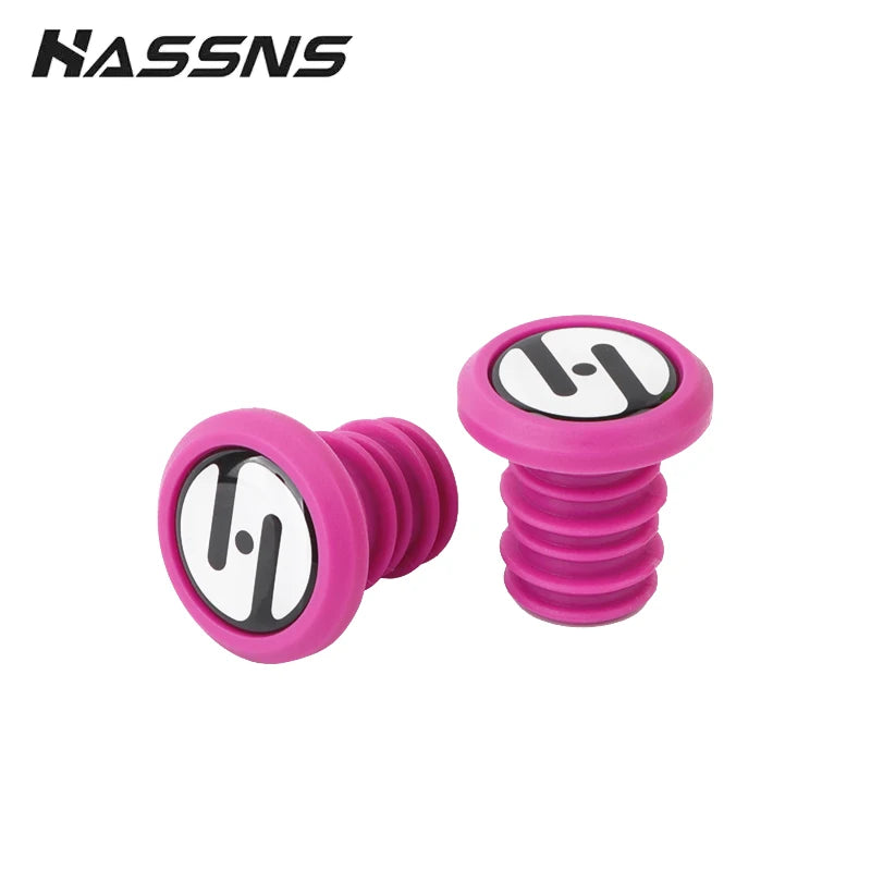 HASSNS Fahrradlenkerstopfen MTB Lock On Grips Bar End Road Mountainbike Silikon Lenkerendkappe Manschetten für Griffabdeckung