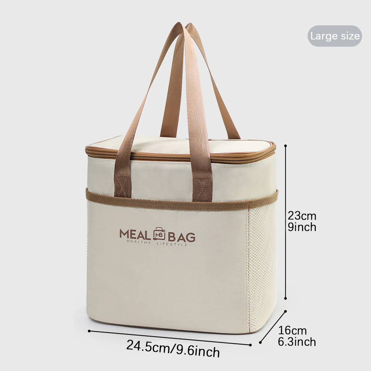Tragbare isolierte Lunchtasche mit Schultergurt, wasserdicht und praktisch